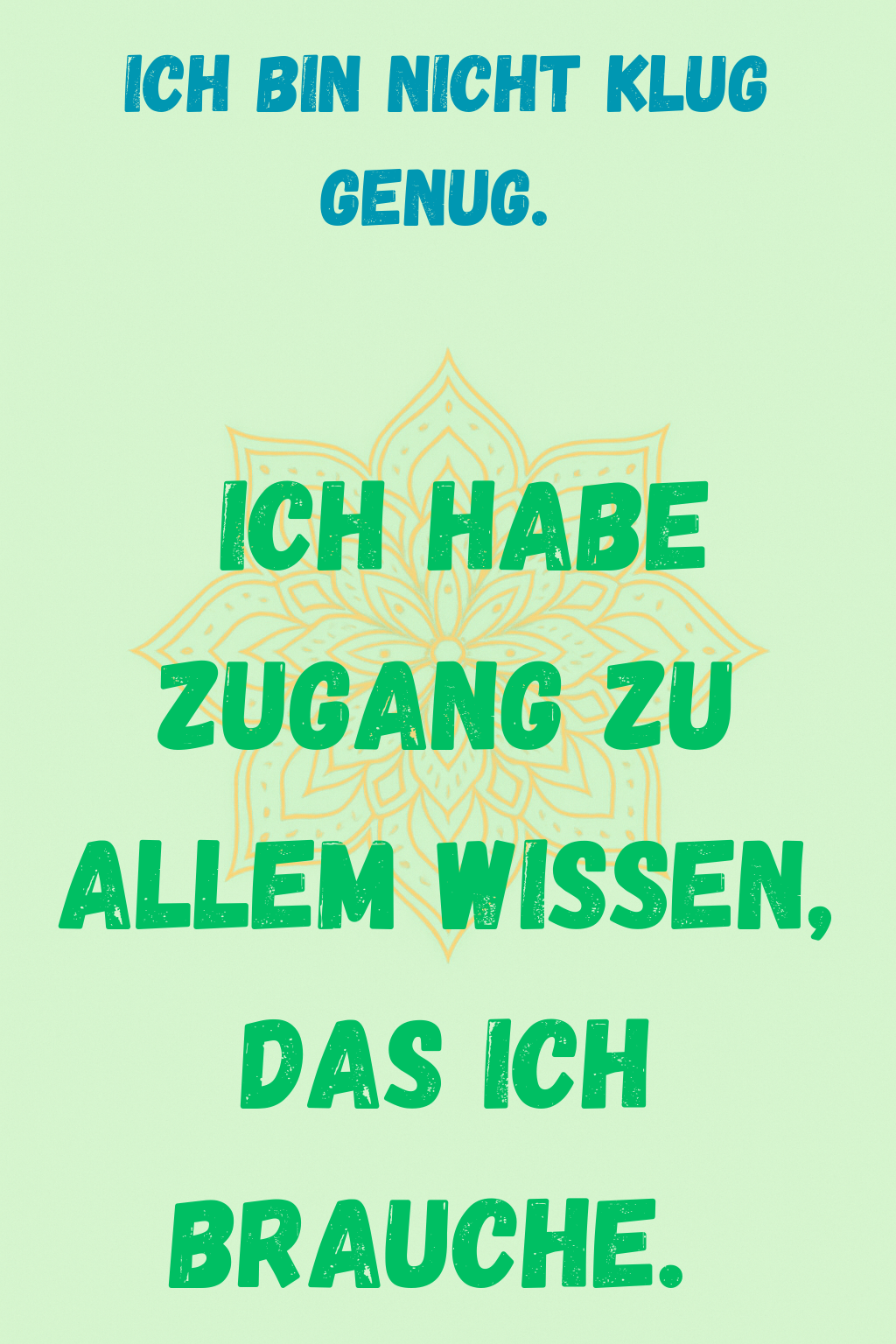 Kartenset Glaubenssätze