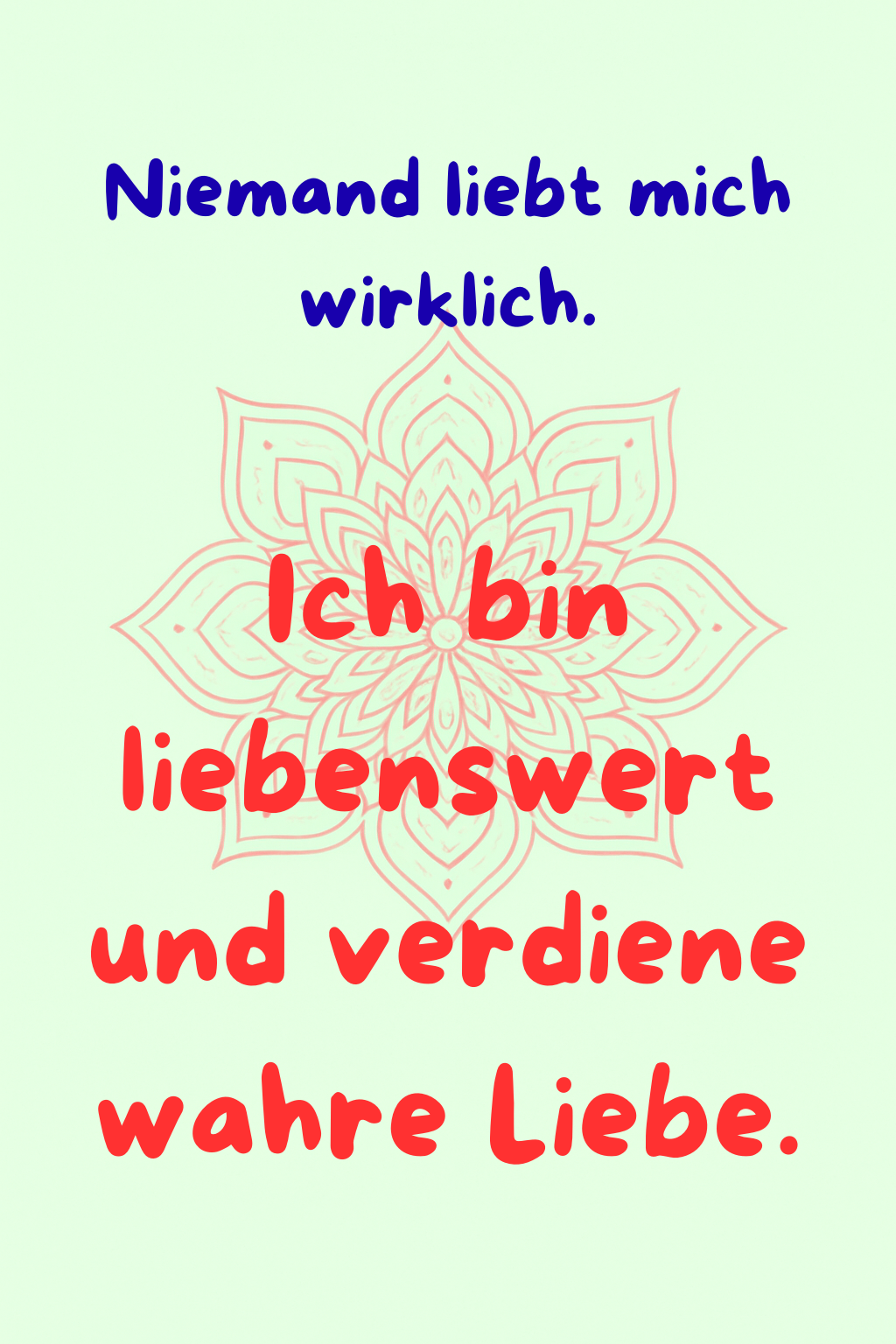 Kartenset Glaubenssätze Liebe und Beziehungen