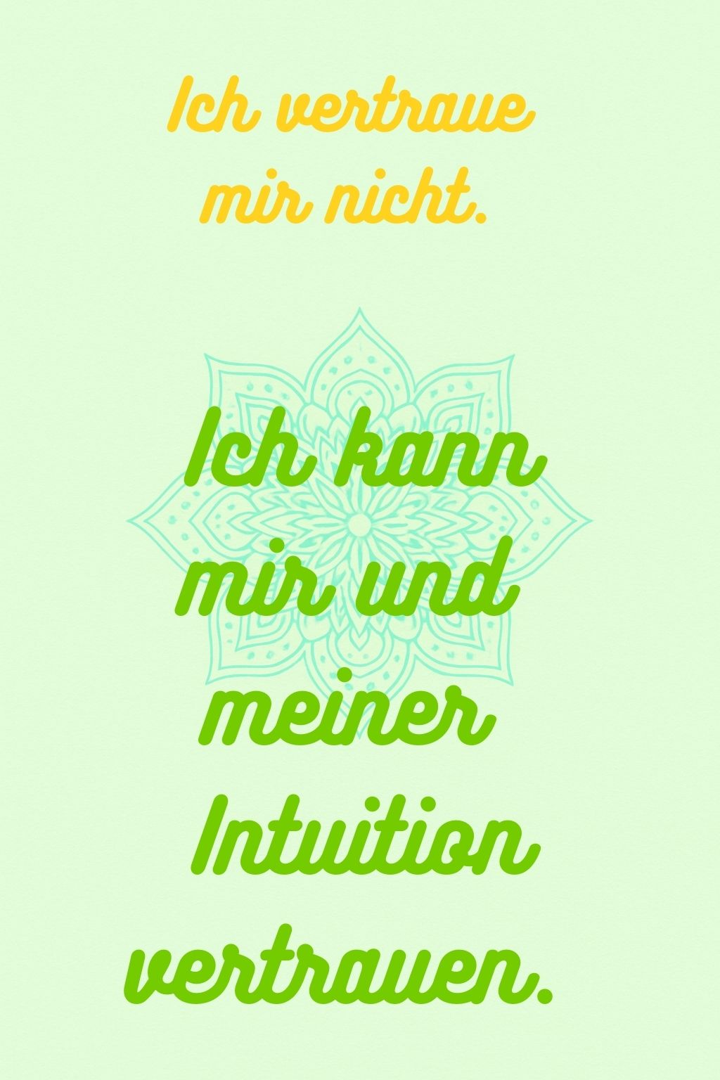 Kartenset Glaubenssätze Selbstliebe, Selbstvertrauen und Vertrauen