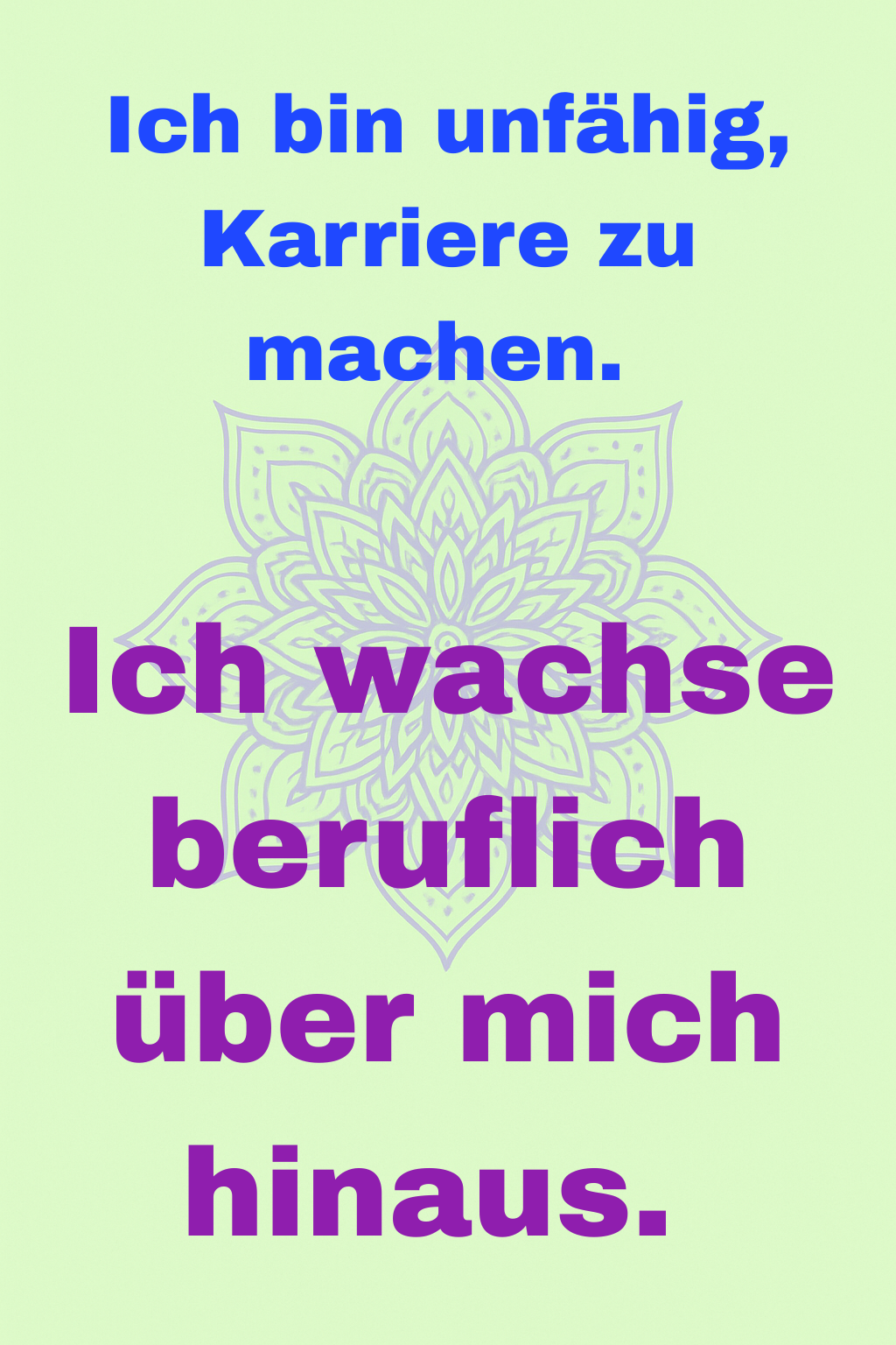 Kartenset Glaubenssätze Beruf, Erfolg und Finanzen
