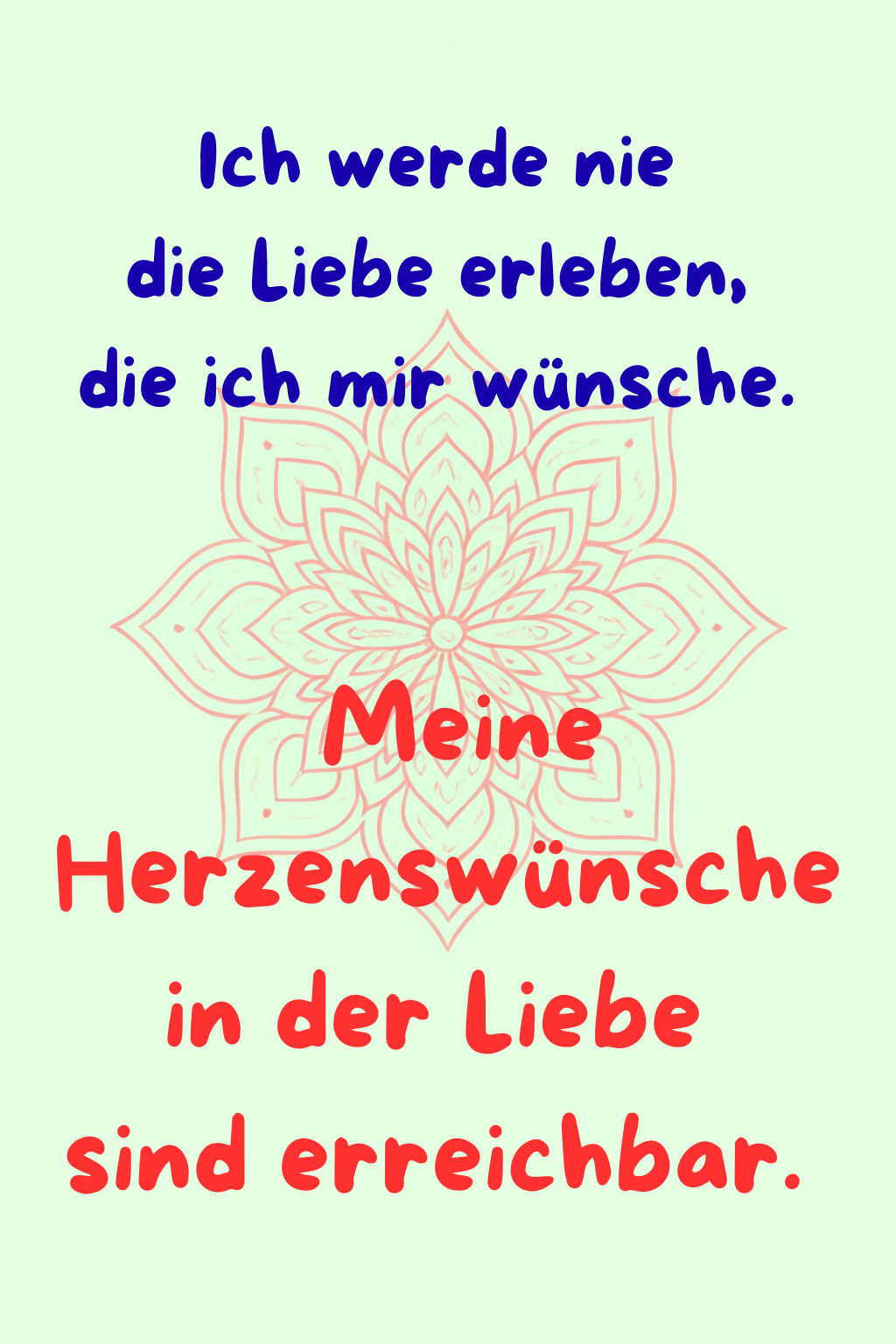 Kartenset Glaubenssätze Liebe und Beziehungen